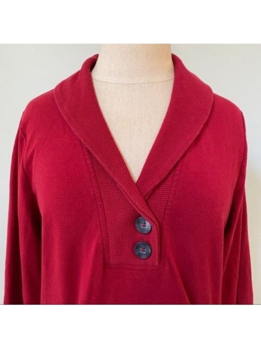 Banana Republic Button Cowl Neck Sweatshirt